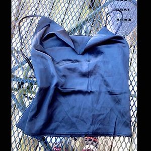 Zaful Black Silky Camisole Classy Top